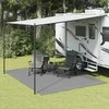 Stovyklavimo paklotas, antracito spalvos, 4x3m