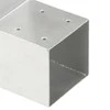 Stulpo sujungimas, 101x101mm, galvanizuotas metalas, L formos