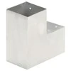 Stulpo sujungimas, 101x101mm, galvanizuotas metalas, L formos