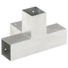 Stulpo sujungimas, 71x71mm, galvanizuotas metalas, X formos