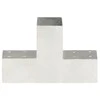 Stulpo sujungimas, 71x71mm, galvanizuotas metalas, T formos