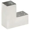 Stulpo sujungimas, 71x71mm, galvanizuotas metalas, L formos