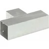 Stulpo sujungimas, 91x91mm, galvanizuotas metalas, T formos