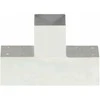 Stulpo sujungimas, 91x91mm, galvanizuotas metalas, T formos