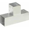 Stulpo sujungimas, 91x91mm, galvanizuotas metalas, T formos