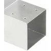 Stulpo sujungimas, 91x91mm, galvanizuotas metalas, L formos