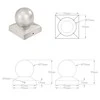 Stulpų dangteliai, 6vnt., 91x91mm, galvanizuotas metalas