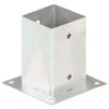 Stulpų pagrindai, 4vnt., galvanizuotas metalas, 91mm
