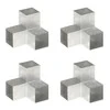Stulpų sujungimai, 4vnt., 101x101mm, metalas, Y formos