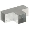 Stulpų sujungimai, 4vnt., 101x101mm, metalas, T formos
