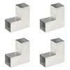 Stulpų sujungimai, 4vnt., 81x81mm, metalas, L formos
