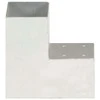 Stulpų sujungimai, 4vnt., 91x91mm, metalas, L formos