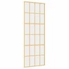 Stumdomos durys, auksinės, 76x205cm, ESG stiklas ir aliuminis