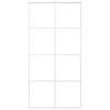 Stumdomos durys, baltos, 102,5x205cm, ESG stiklas ir aliuminis
