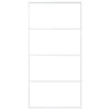 Stumdomos durys, baltos, 102,5x205cm, ESG stiklas ir aliuminis