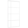 Stumdomos durys, baltos, 102,5x205cm, ESG stiklas ir aliuminis