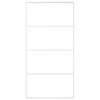 Stumdomos durys, baltos, 102,5x205cm, ESG stiklas ir aliuminis