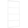 Stumdomos durys, baltos, 102,5x205cm, ESG stiklas ir aliuminis