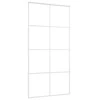 Stumdomos durys, baltos, 102,5x205cm, ESG stiklas ir aliuminis