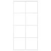 Stumdomos durys, baltos, 102,5x205cm, ESG stiklas ir aliuminis