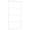 Stumdomos durys, baltos, 102,5x205cm, ESG stiklas ir aliuminis