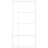 Stumdomos durys, baltos, 102,5x205cm, ESG stiklas ir aliuminis