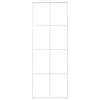 Stumdomos durys, baltos, 76x205cm, ESG stiklas ir aliuminis