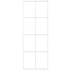 Stumdomos durys, baltos, 76x205cm, ESG stiklas ir aliuminis