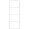 Stumdomos durys, baltos, 76x205cm, ESG stiklas ir aliuminis