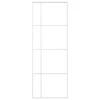 Stumdomos durys, baltos, 76x205cm, ESG stiklas ir aliuminis