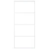 Stumdomos durys, baltos, 90x205cm, ESG stiklas ir aliuminis