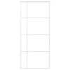 Stumdomos durys, baltos, 90x205cm, ESG stiklas ir aliuminis