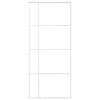 Stumdomos durys, baltos, 90x205cm, ESG stiklas ir aliuminis