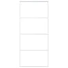 Stumdomos durys, baltos, 90x205cm, ESG stiklas ir aliuminis