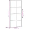 Stumdomos durys, juodos, 102,5x205cm, stiklas ir aliuminis