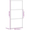 Stumdomos durys, juodos, 102,5x205cm, stiklas ir aliuminis