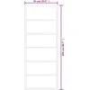 Stumdomos durys, juodos, 76x205cm, ESG stiklas ir aliuminis