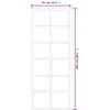 Stumdomos durys, juodos, 76x205cm, ESG stiklas ir aliuminis