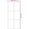 Stumdomos durys, juodos, 90x205cm, ESG stiklas ir aliuminis