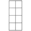 Stumdomos durys, juodos, 90x205cm, ESG stiklas ir aliuminis