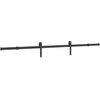 Stumdomų durų įrangos rinkinys, juodos sp., 213,5cm, plienas