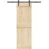 TV staliukas Stumdomų durų įrangos rinkinys, juodos sp., 152,5cm, plienas
