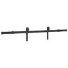 TV staliukas Stumdomų durų įrangos rinkinys, juodos sp., 152,5cm, plienas