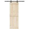 TV staliukas Stumdomų durų įrangos rinkinys, juodos sp., 152,5cm, plienas