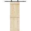 Stumdomų durų įrangos rinkinys, juodos sp., 152,5cm, plienas