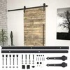 Stumdomų durų įrangos rinkinys SKIEN, juodas, 200cm plienas