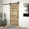Stumdomų durų įrangos rinkinys SKIEN, juodas, 183cm plienas