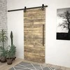 Stumdomų durų įrangos rinkinys SKIEN, juodas, 183cm plienas