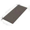Sudedamas sodo suoliukas su pagalvėle, 128,5cm, tikmedis