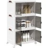 Sukraunama daiktadėžė su ratukais, 75 L, 64x39,5x110,5 cm